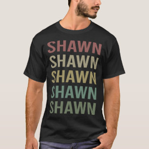 Camiseta Arte de texto colorido - Nombre de Shawn