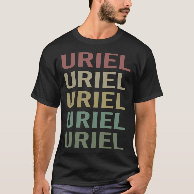 Camiseta Arte de texto colorido - Nombre de usuario (Anverso)