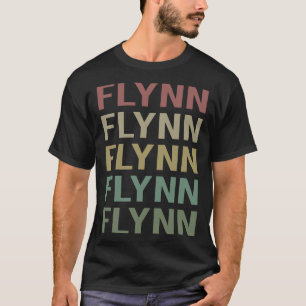 Camiseta Arte de texto colorido - Nombre flynn