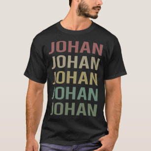 Camiseta Arte de Texto Colorido - Nombre Johan
