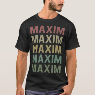 Camiseta Arte de texto colorido - Nombre máximo