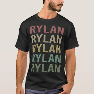 Camiseta Arte de texto colorido - Nombre Rylan