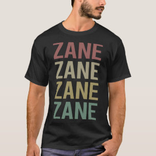 Camiseta Arte de texto colorido - Nombre Zane