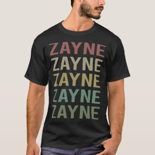 Camiseta Arte de texto colorido - Nombre Zayne