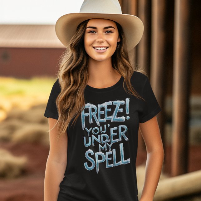 Camiseta Arte de texto enlazado a ortografía congelado (Subido por el creador)