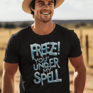 Camiseta Arte de texto enlazado a ortografía congelado