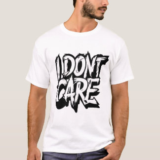 Camiseta Arte de texto 'No me importa'