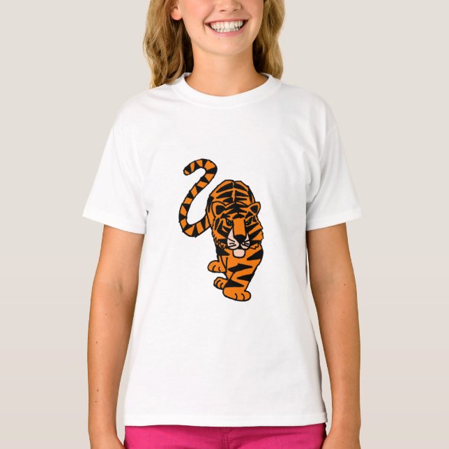 Camiseta Arte de tigre estalístico artístico (Anverso)