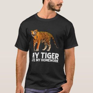 Camiseta Arte De Tigre Gracioso Para Niños Chicas Tiger Cub