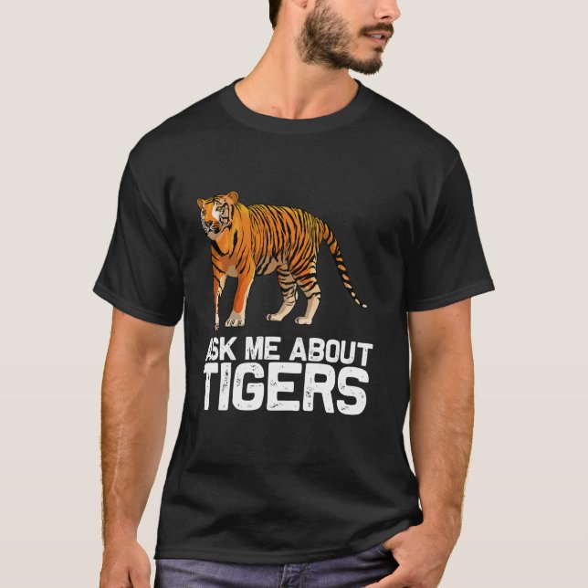 Camiseta Arte De Tigres Divertido Para Hombres Mujeres Chic (Anverso)