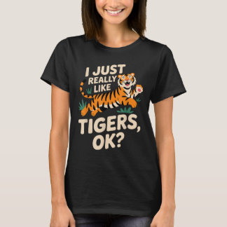 Camiseta Arte De Tigres Gracioso Para Hombres Mujeres Chica