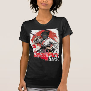 Camiseta Arte de Tinta Animada de Kyokushin Corazón Inquebr
