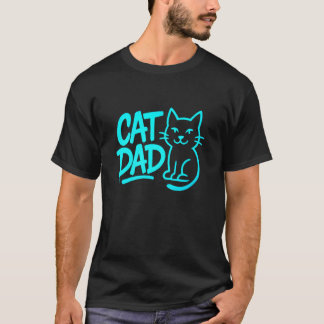 Camiseta Arte de tipografía de grafiti de Cat Dad