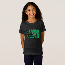Camiseta Arte de tipografía Minimal Mama Bear