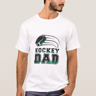 Camiseta Arte de tipografía orgullo deportes papá hockey ne