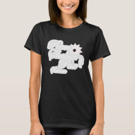 Camiseta Arte de tipografía White Peace Shalom