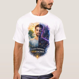Camiseta Arte de transformación de identidad futura humana