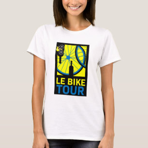 Camiseta Arte de turismo en bicicleta