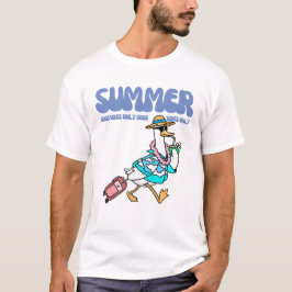 Camiseta Arte de vacaciones de pato de buenos vibras de ver