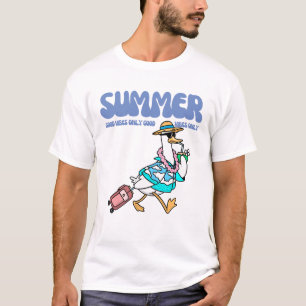 Camiseta Arte de vacaciones de pato de buenos vibras de ver