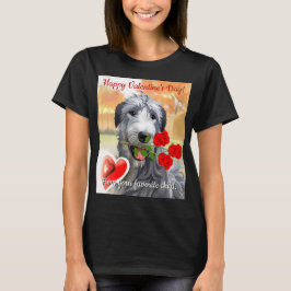 Camiseta Arte de Valentine Irish Wolfhound