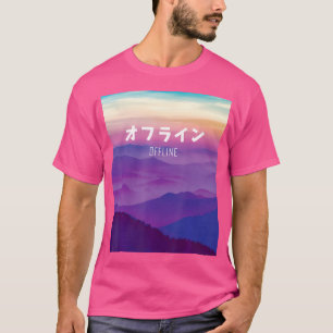 Camiseta Arte De Vaporwave Para El CiberPunk Sin Conexión