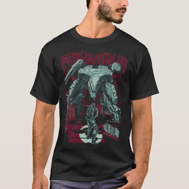 Camiseta Arte de ventilador sólido para engranajes metaliza (Anverso)