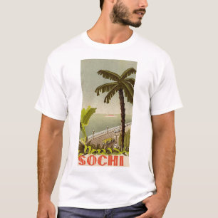 Camiseta Arte de viaje de la estación marina vintage de Soc