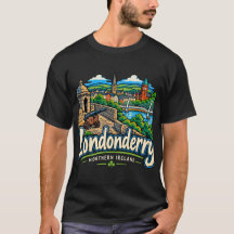 Arte de viaje de Londonderry Irlanda del Norte dib