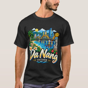 Camiseta Arte de viaje dibujado a mano de Da Nang Vietnam M