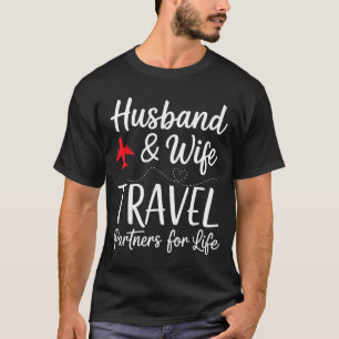 Camiseta Arte de viaje para pareja marido y mujer a juego