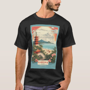 Camiseta Arte de viaje retro vintage de Okinawa