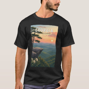 Camiseta Arte de viaje vintage ilustración de Georgia