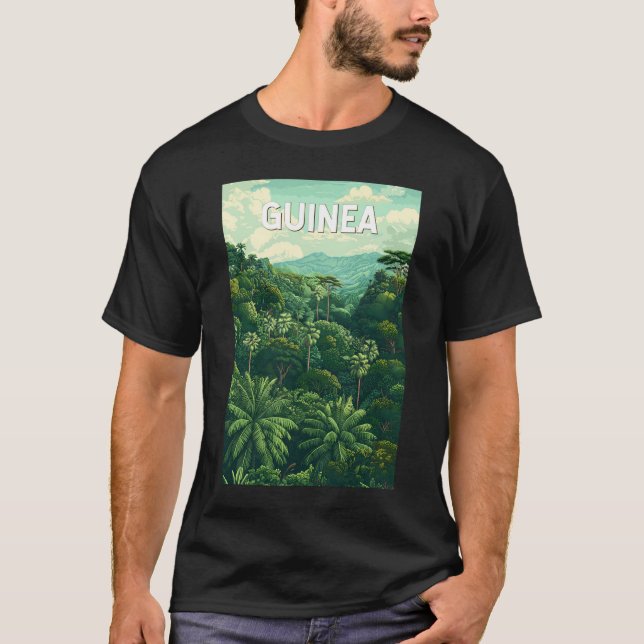 Camiseta Arte de viajes de Ilustracion de Guinea (Anverso)