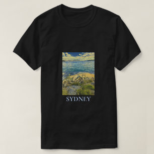 Camiseta Arte de viajes en el cielo de Sydney Harbour