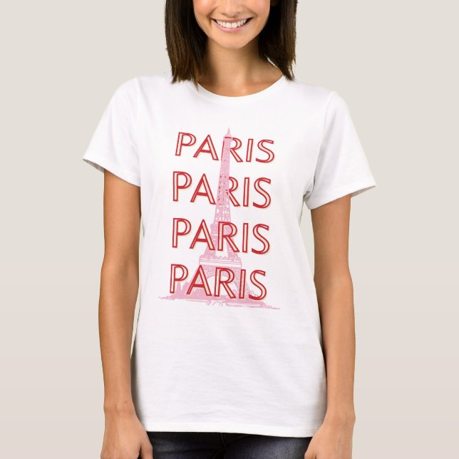 Camiseta Arte de viajes en París, arte de viajes, perrito,  (Anverso)