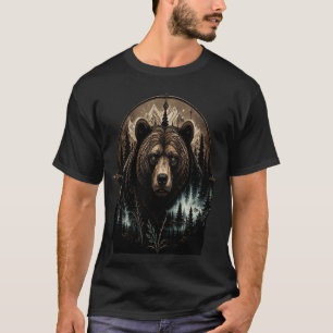 Camiseta Arte de vida silvestre del bosque majestuoso del o
