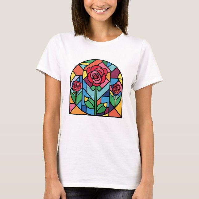 Camiseta Arte de vidrio contenido (Anverso)