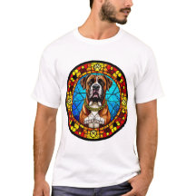 Arte de vidrio emplomado estilo perro