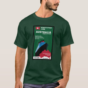 Camiseta Arte de vintage de la inmigración australiana