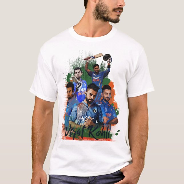 Camiseta Arte de Virat Kohli (Anverso)