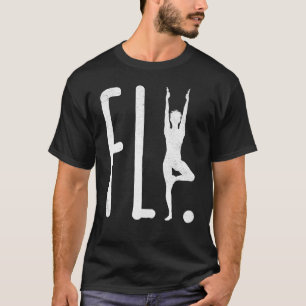 Camiseta Arte de vuelo Yoga Carta Orgullo Humor Namaste
