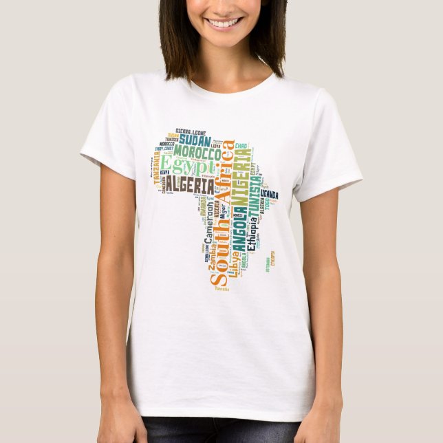 Camiseta Arte de Word en África (Anverso)