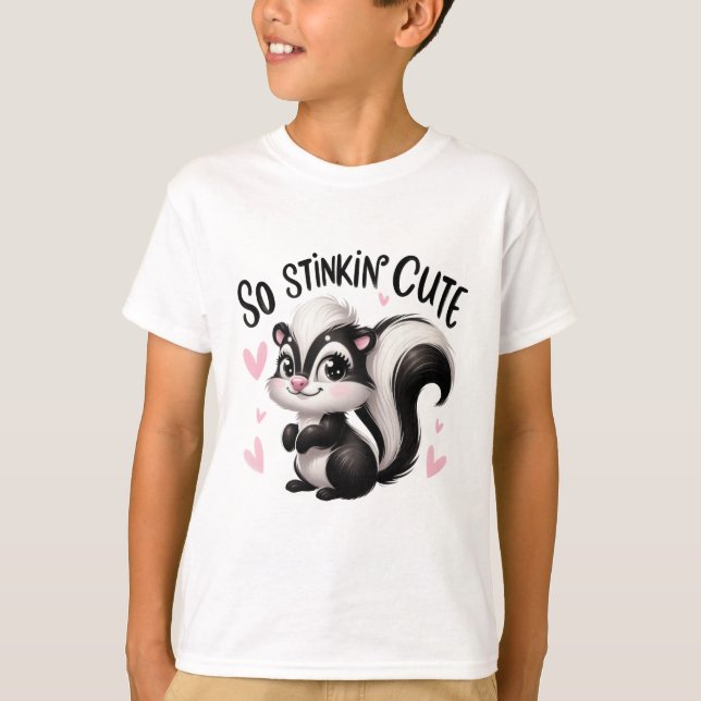 Camiseta Arte de zorrillo tan adorable (Anverso)