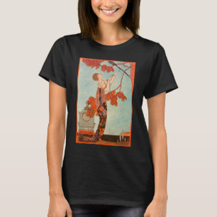 Camiseta Arte Deco Antiguo, Pájaro Voluble de George Barbie