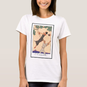 Camiseta Arte Deco Vintage Amor, El Columpio de George Barb