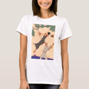 Camiseta Arte Deco Vintage Amor, El Columpio de George Barb
