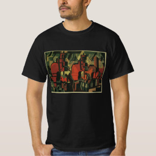 Camiseta Arte Deco Vintage Negocios Industriales Fabricació