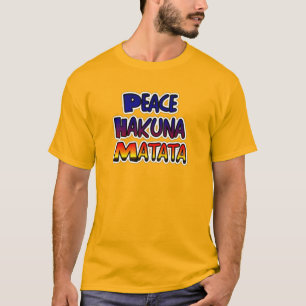 Camiseta Arte degradado de Peace Hakuna Matata