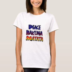Camiseta Arte degradado de Peace Hakuna Matata